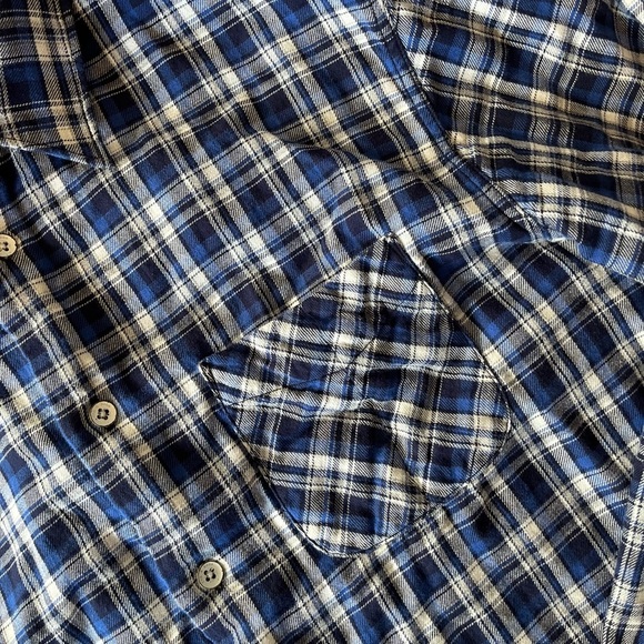 Rag & Bone Unisex Flannel Beach Shirt Shacket L - Picture 5 of 14